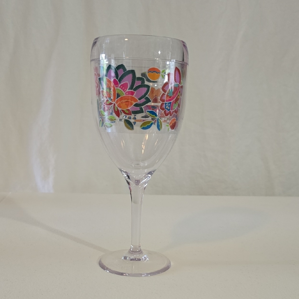 Tervis Floral Wine Glass